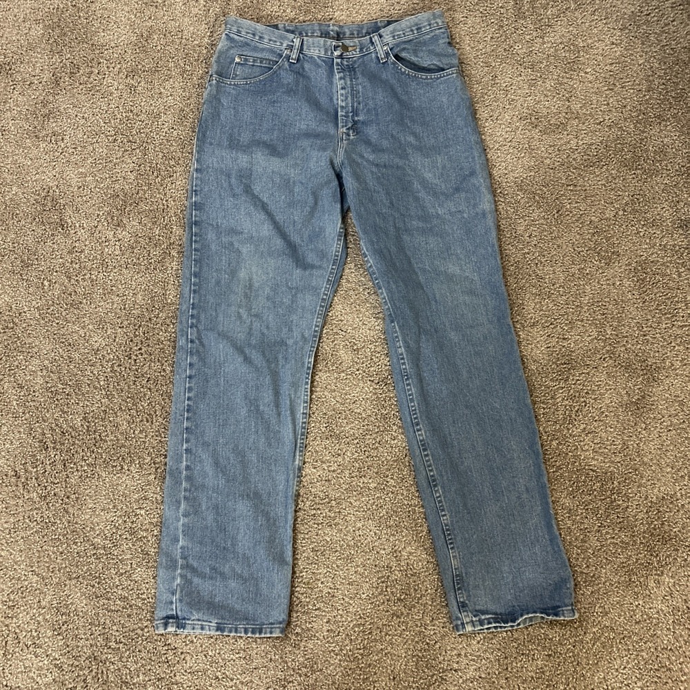 Wrangler Jeans Relaxed Fit Mens 36x34 97601SB Stone Wash